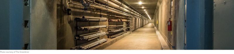 View of Cold-War era bunkers